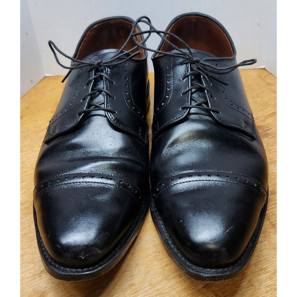 Allen Edmonds Clifton Cap Toe Oxfords 10 3E Made in USA Black Leather Shoes